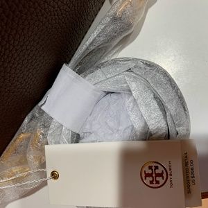 NWT Tory Burch McGraw Camera Bag in Silver Maple